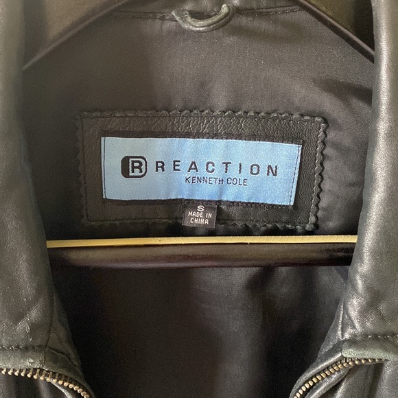 Kenneth Cole Vintage leather black jacket Womens size small - Picture 7 of 15